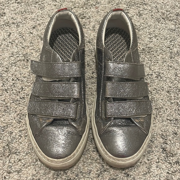 Silver Metallic Hugo Boss Sneakers - Picture 1 of 5